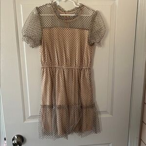 Polka Dot Kids Dress by Franki - Cream and Black